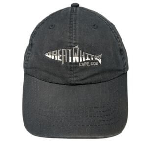 Cuffy's Baseball Cap Black One Size Slideback Great Whites Cape Cod Shark Hat